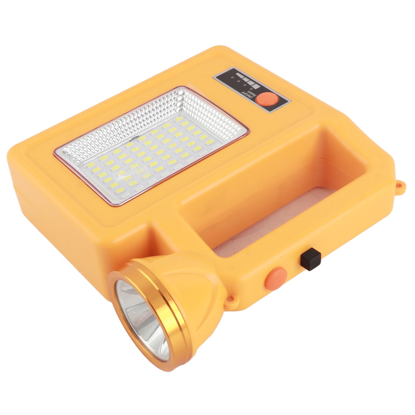 Torcia Solare LED Ricaricabile Impermeabile Multifunzione per Campeggio Ed Emergenza 6000mAh Materiale ABS