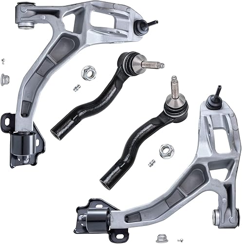 Miniatura 157 de Detroit Axle - Kit de brazos de control frontal RWD para Chrysler 300 Dodge Challenger Charger Magnum, 2 brazos de control superiores 2 rótulas