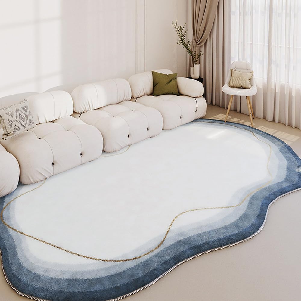 Tapis de salon irrégulier dégradé parfait pour cocooning en chambre