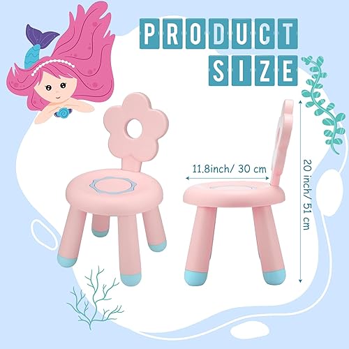 Miniatura 3 de Layhit Silla infantil de plástico para niños, sillas de actividades para niños pequeños, silla de lectura para niños pequeños, silla de lectura para