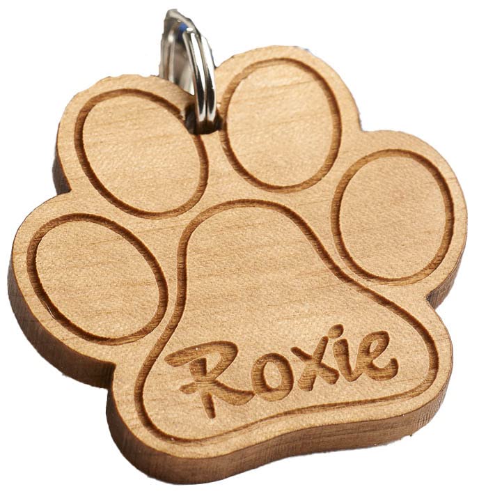 cat tag engraved