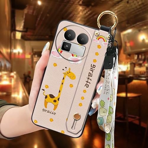 Phone Case Compatible with Realme GT8 China/C85 5G, Anti-dust Lanyard Waterproof Durable Kickstand Anti-knock Protective Shockpr