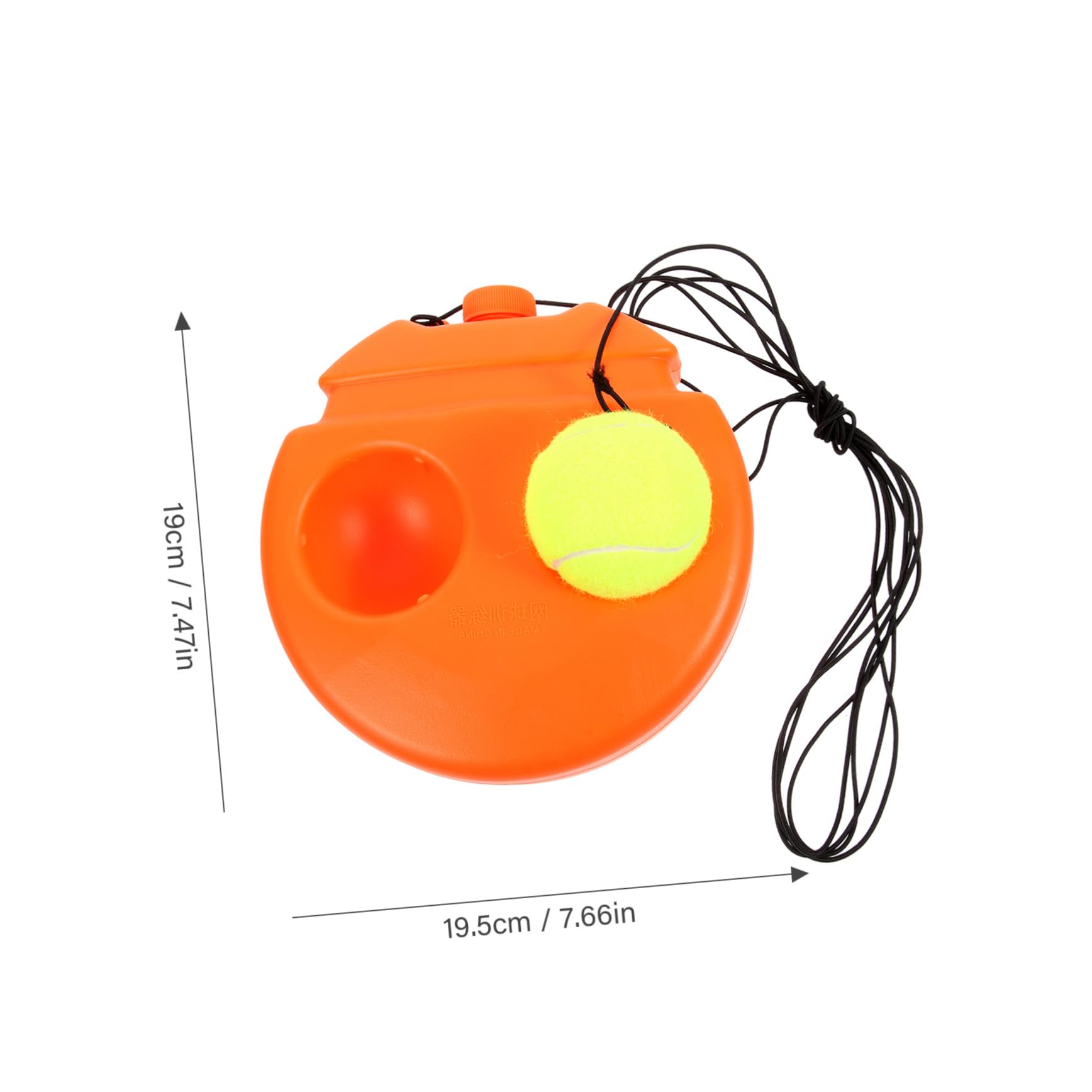 GRIRIW 1Set Tennis Training with Rebound Ball Portable Tennis Trainer for Practice Base for Use for Reflex and Coordination Skills Development