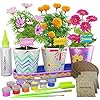 Paint & Plant Stoneware Flower Gardening Kit – Easter Gifts for Girls & Boys Ages 4-12 – Kids Arts & Crafts Project…