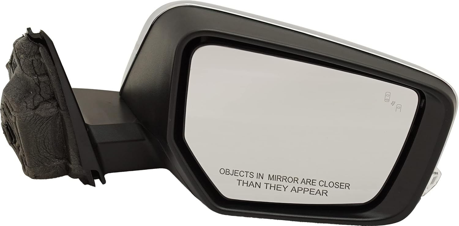 Garage-Pro Passenger Side Power Heated Mirror For Chevrolet Impala 2014-2020, Signal Light, Blind Spot Monitor, Memory, Puddle Lamp, Car Side Mirror Blindspot, Automotive Exterior Accessories, Chrome