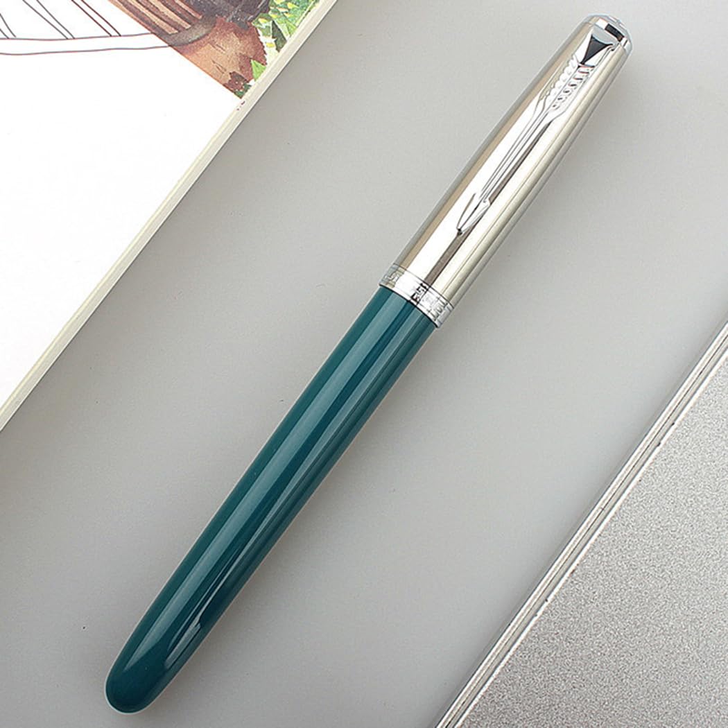 Ranvi Jinhao 86 Fountain Pen of 4 Pack, Extra Fine Nib with Ink Converter (Red, Gray, Black, Green) - Image 3