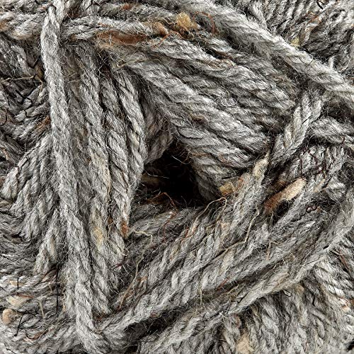 Image of (1 Skein) Lion Brand Yarn Vanna's Choice Yarn, Grey Marble (Pack of 2)