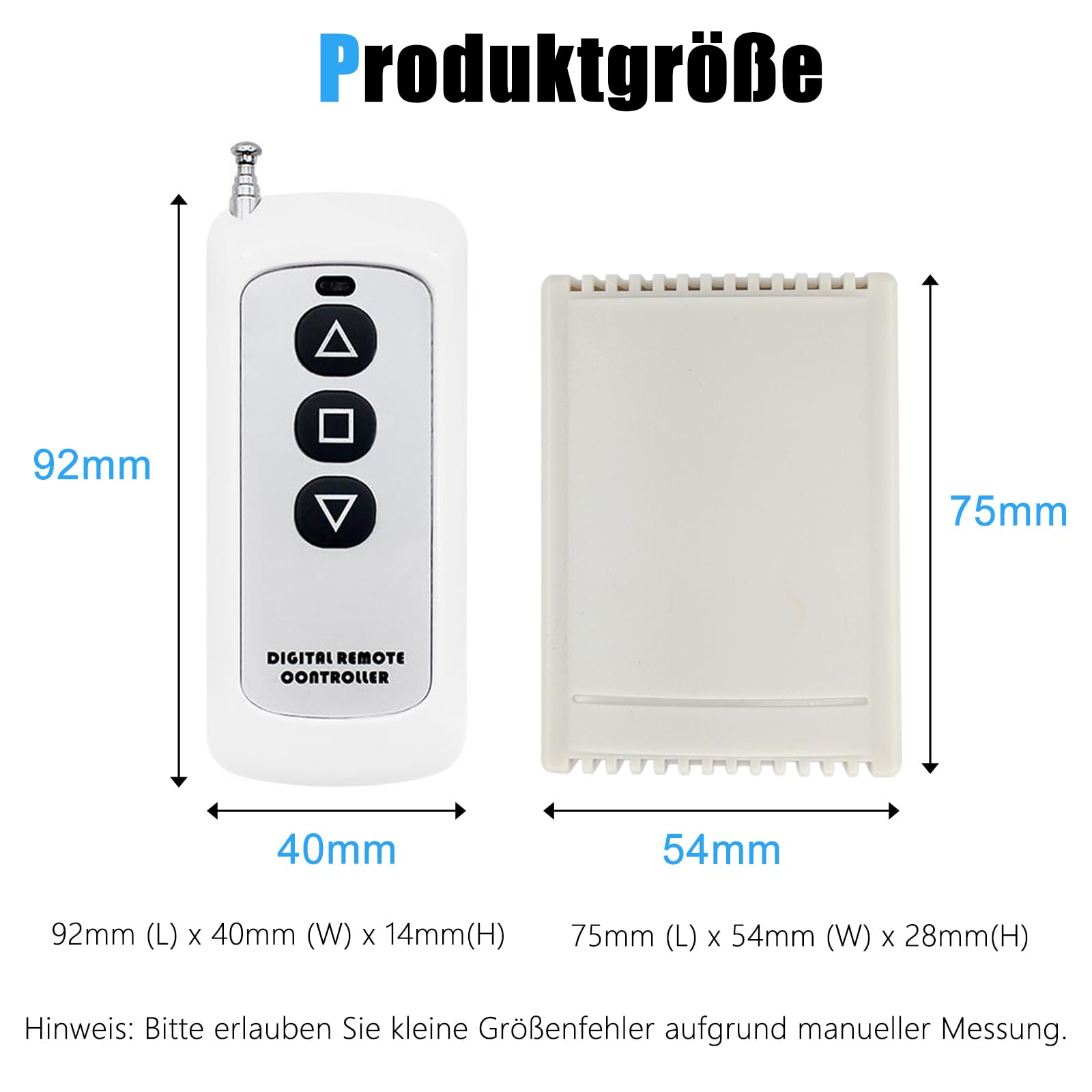 Linear Actuator Controller für DC 12V/24V Linearantrieb, Remote Positive Inversion Control Kit