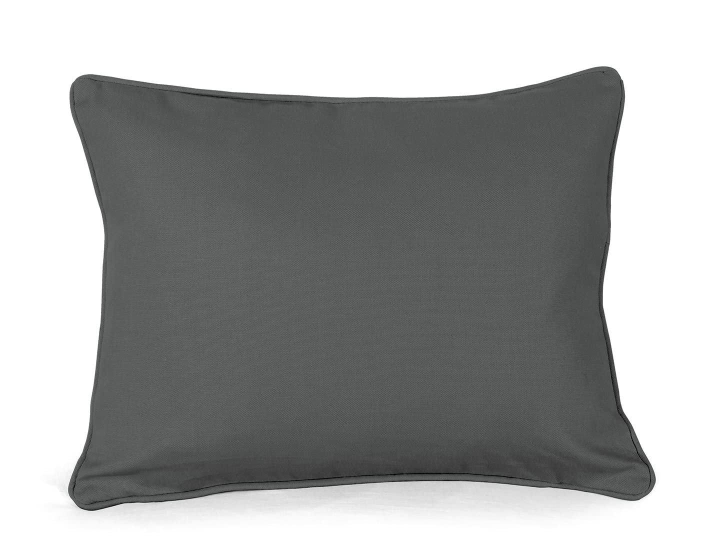 Oblong/Rectangular Cushion Pads with Free Cushion Cover included Soft Bounce Back Scatters Hollow Fiber Filled Cushion Pads with 100% Cotton Cover for Sofa, Bed & Couch (14x18" (35x45cm), Grey)