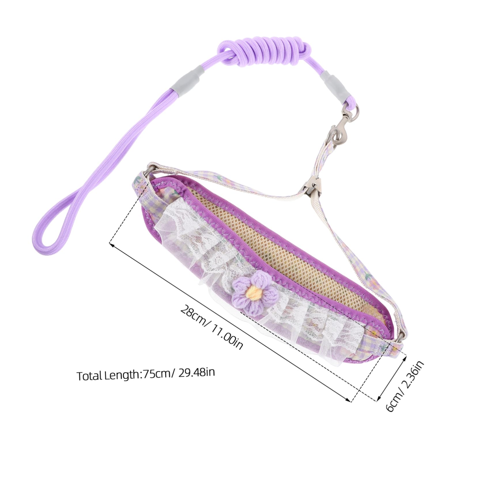 BESTonZON Pet Harness Set Leash Small Dog Walking Gear Training Leash for Puppies and Small Dogs