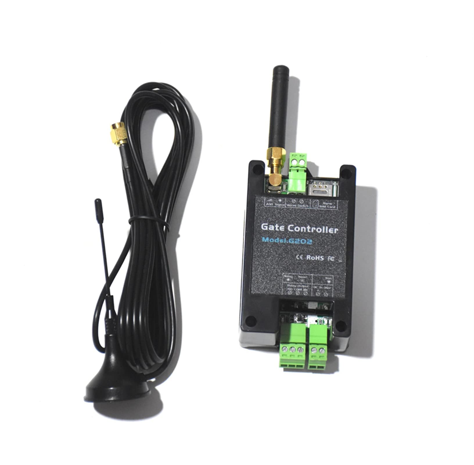 Abridor de Puertas Automatico, 200 usuarios GSM Garaje DOR DOR SWING GATE DE PUERTA DE PUERTA DE RELAJO DE RELAJO CONTROL DE ACCESOR REMOTO CONTROL DE LA PUERTA INALABLE BY GRATIS Llamada(3G long ANT)