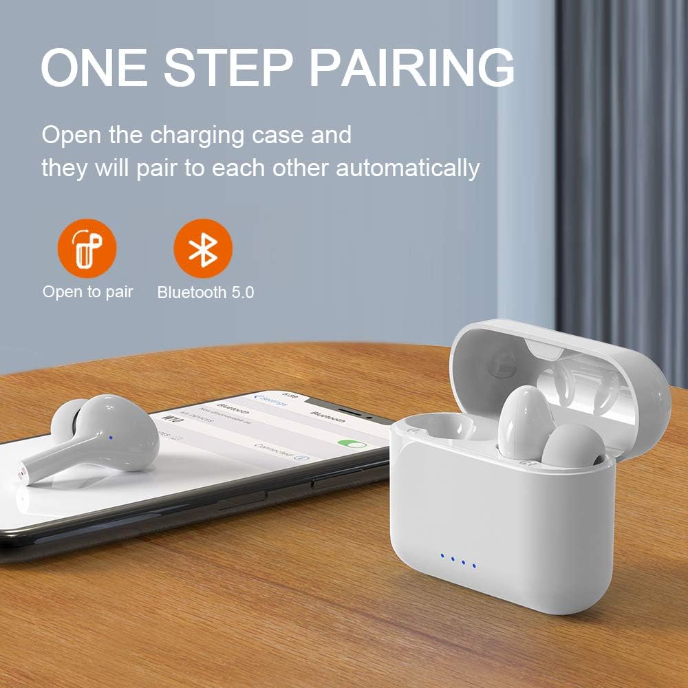 LYCHL Cuffie Bluetooth, Auricolari Bluetooth 5.0 Senza Fili IP7  Impermeabili Cuffie Wireless Sportivi In Ear con Custodia da Ricarica 30  Ore con Qualità Audio HD, Carica Wireless Veloce, Bianco : Amazon.it:  Elettronica