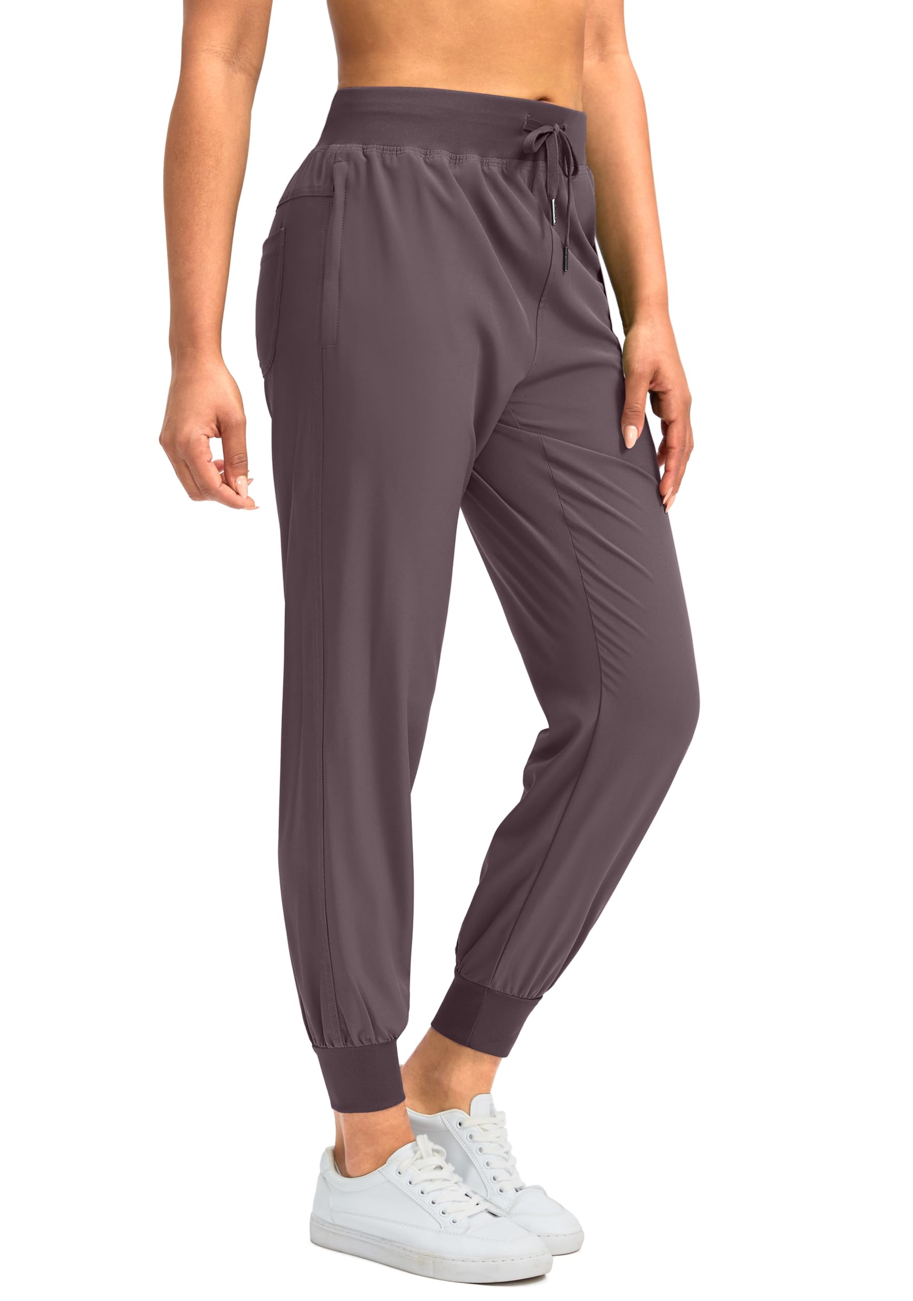 Soothfeel Women's Joggers with Zipper Pockets Lightweight Running Gym Travel Casual Workout Athletic Joggers Pants for Women