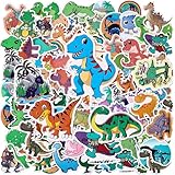 Cofvetia Stickers Aesthetic Kinder, 120 Stück Aesthetic Wasserfeste Aufkleber Kinder Stickers für Skateboards, Water Bottle, Tablets, Schultaschen, Sticker Laptop, Türen, Tischplatten (Dinosaurier)
