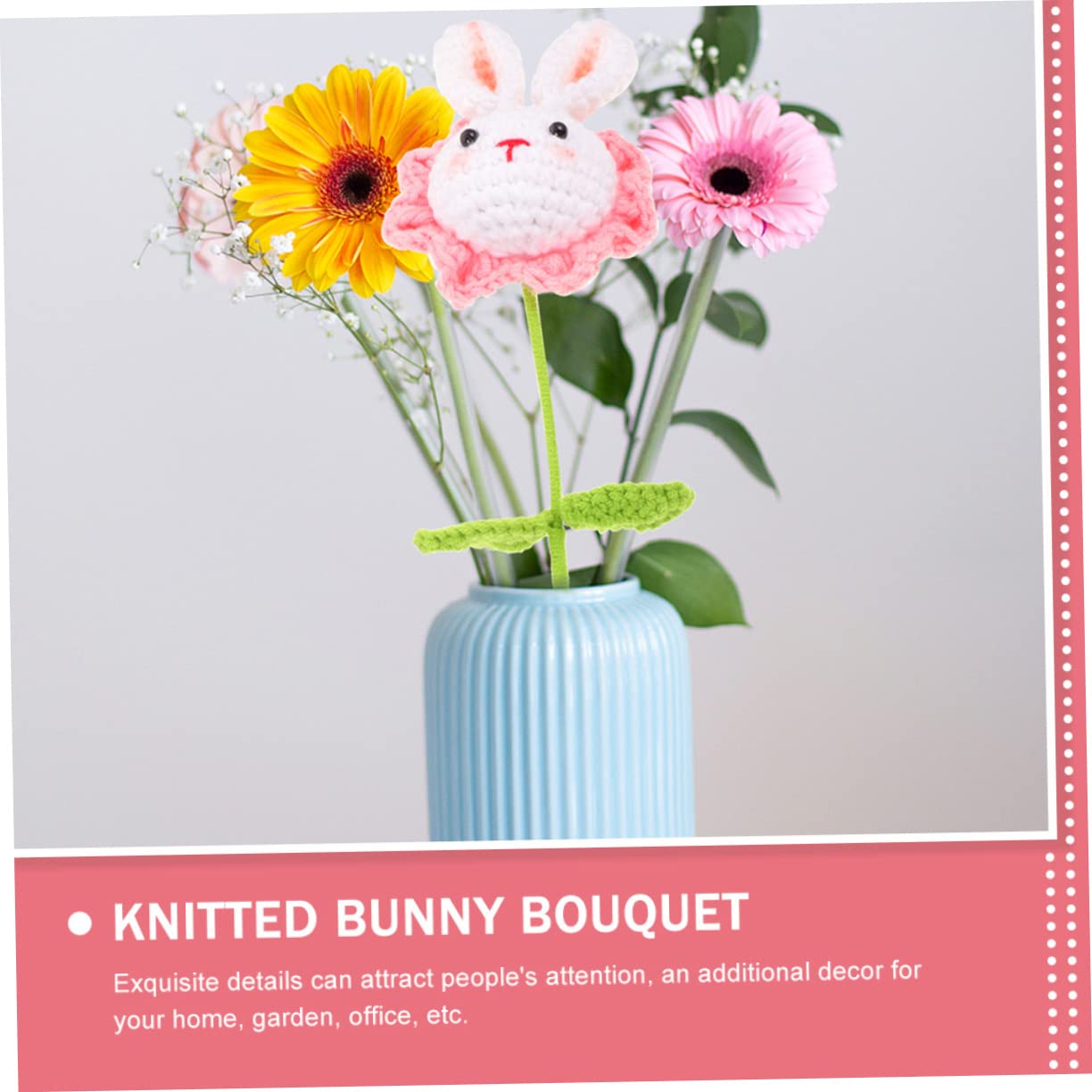 STOBAZA 6pezzi Bouquet All Uncinetto Con Decorazioni Per Compleanni Ed Festivi Mano Artificiali e