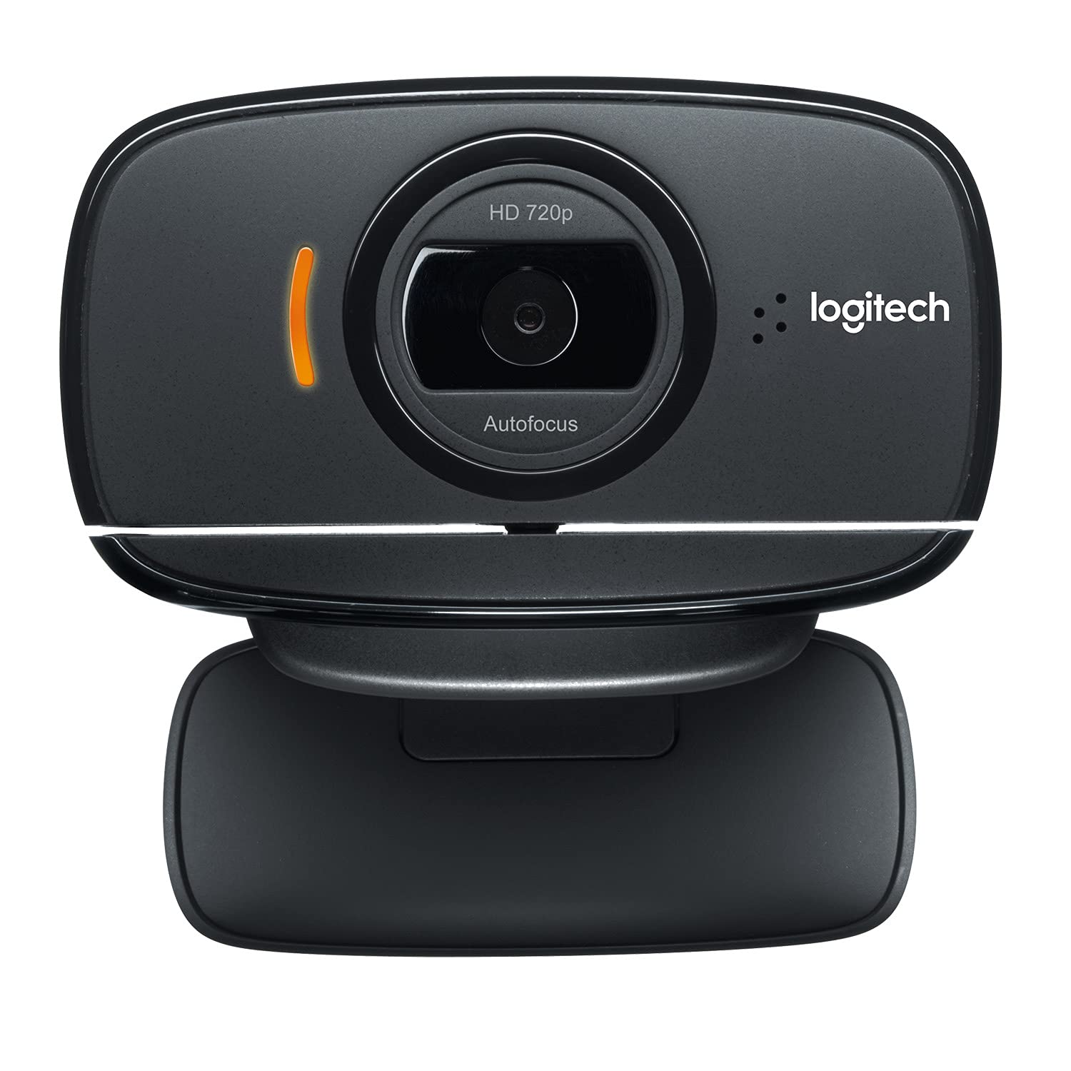 Logitech C525 Portable HD Webcam con enfoque automático rápido y diseño giratorio de 360 grados - Negro