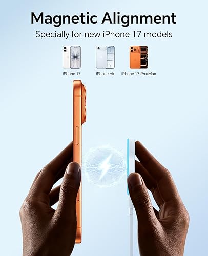 Miniatura 2 de Cargador inalámbrico magnético, paquete de 2 cargadores inalámbricos de 15 W, almohadilla de carga rápida con cable USB-C y adaptador USB a USB C,