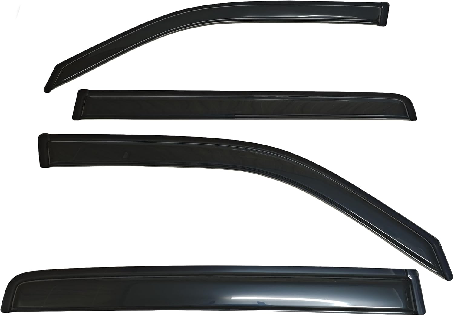 Smoke Tinted Window Visors Vent Sun Shade Rain Guard Deflector Compatible with Honda Pilot 2009-2015