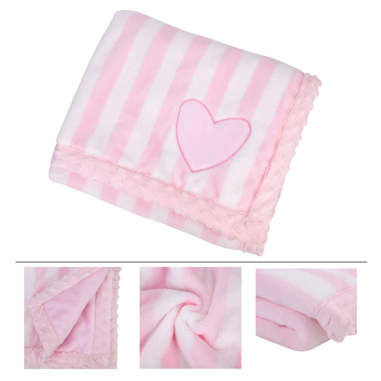 Coperta Neonato In Pile Sherpa - 70x40 Cm, Morbida E Calda, Per Lettino, Carrozzina, Seggiolino Auto
