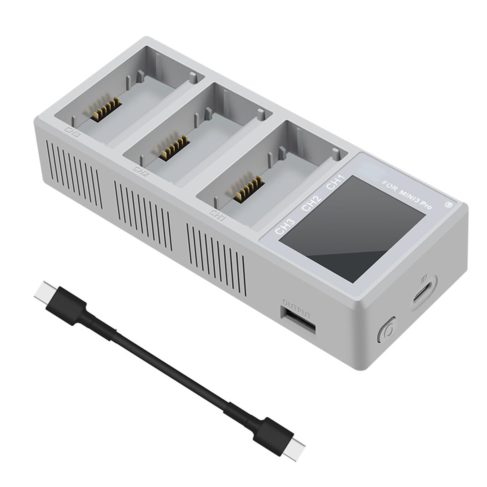 Stazione di ricarica intelligente della batteria da 100W con display a