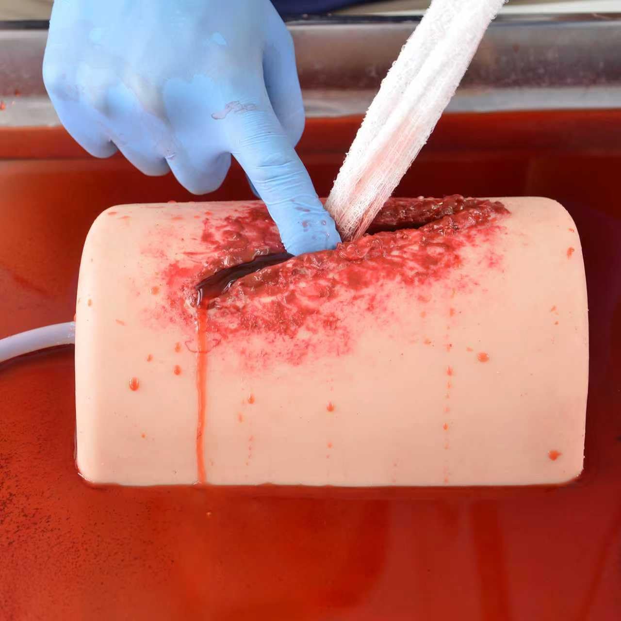 Thigh Wound Packing Trainer, Stop The Bleed Training Kit, Bleeding Control Kit with Pumping Bag for Medical Classes