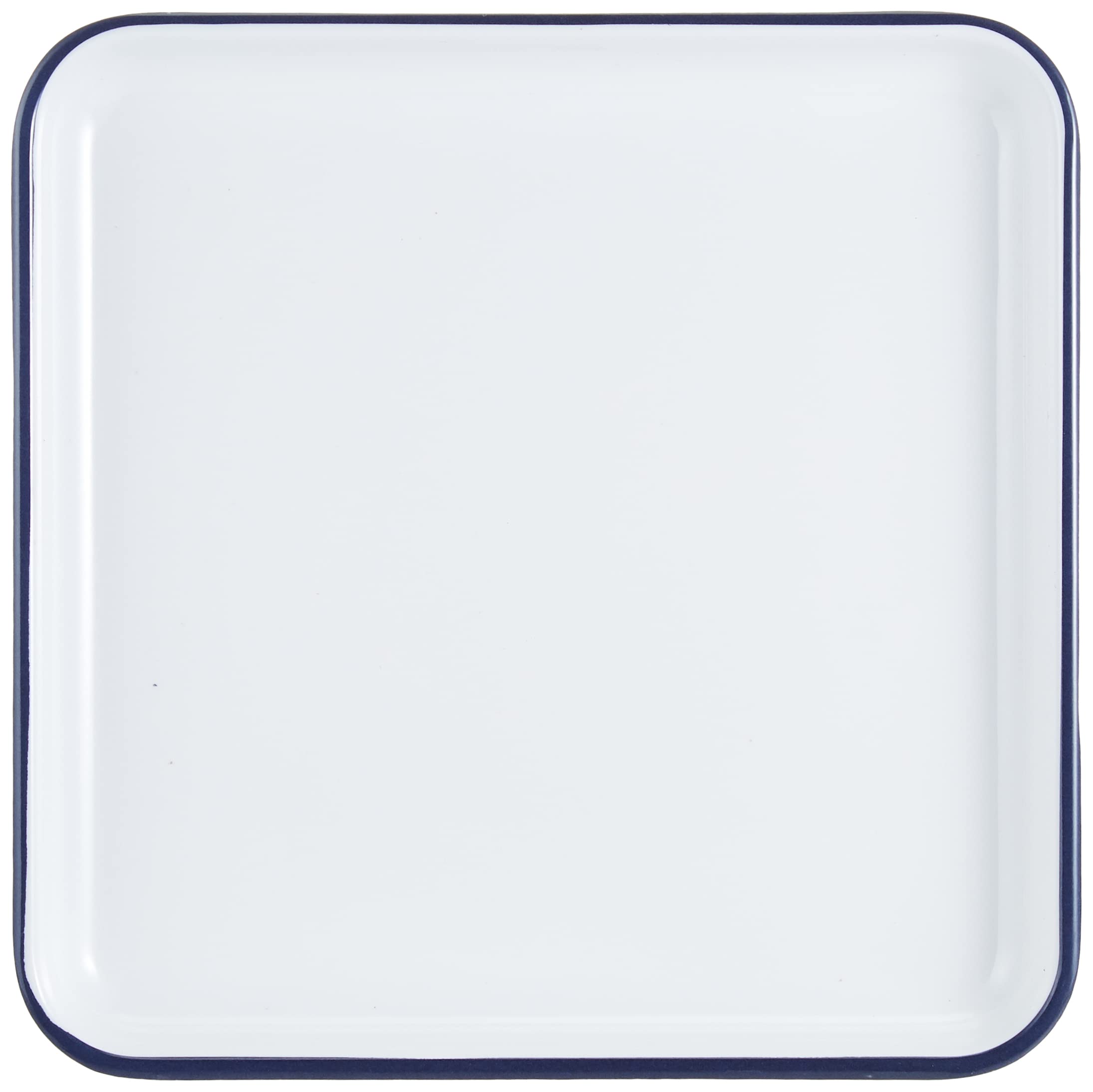 Harmony 19Cm Square Plate Blue Edge