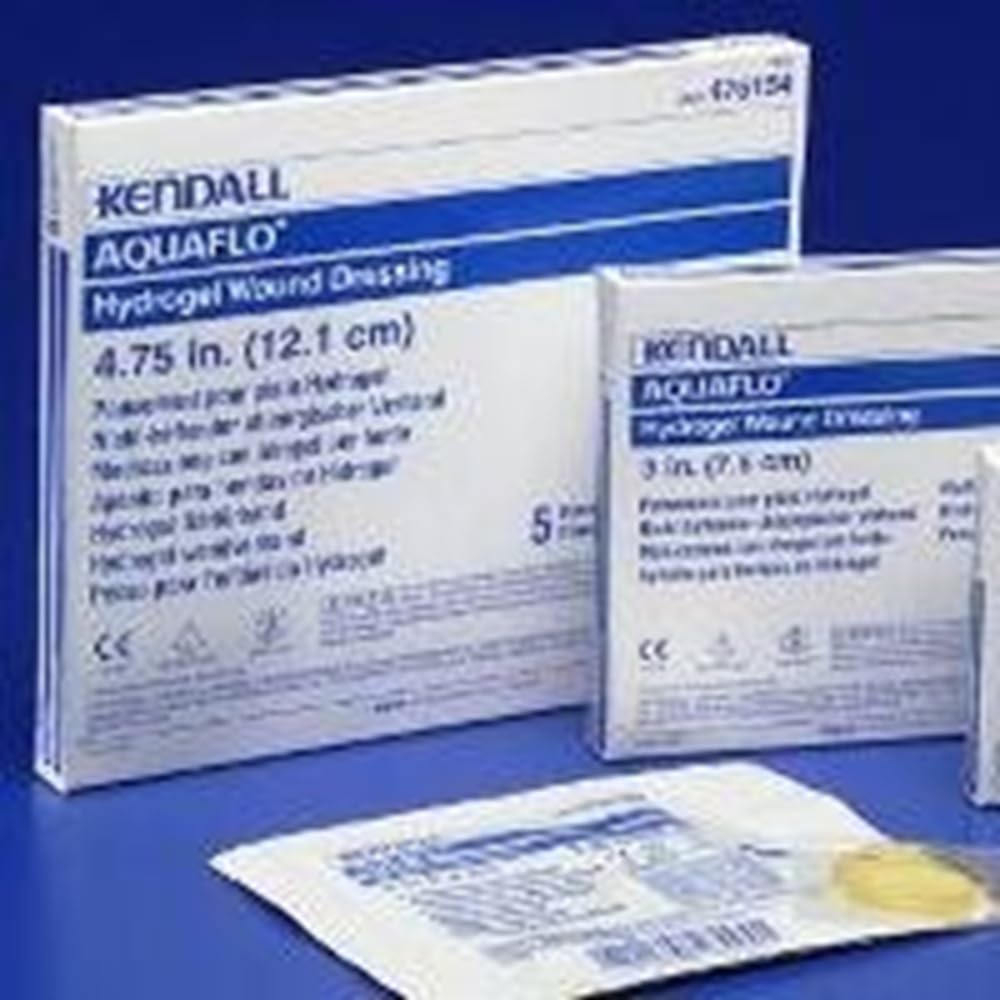 Covidien 8884476154 Kendall Hydrogel Wound Dressing Disc, 4-3/4" Size (Pack of 5)