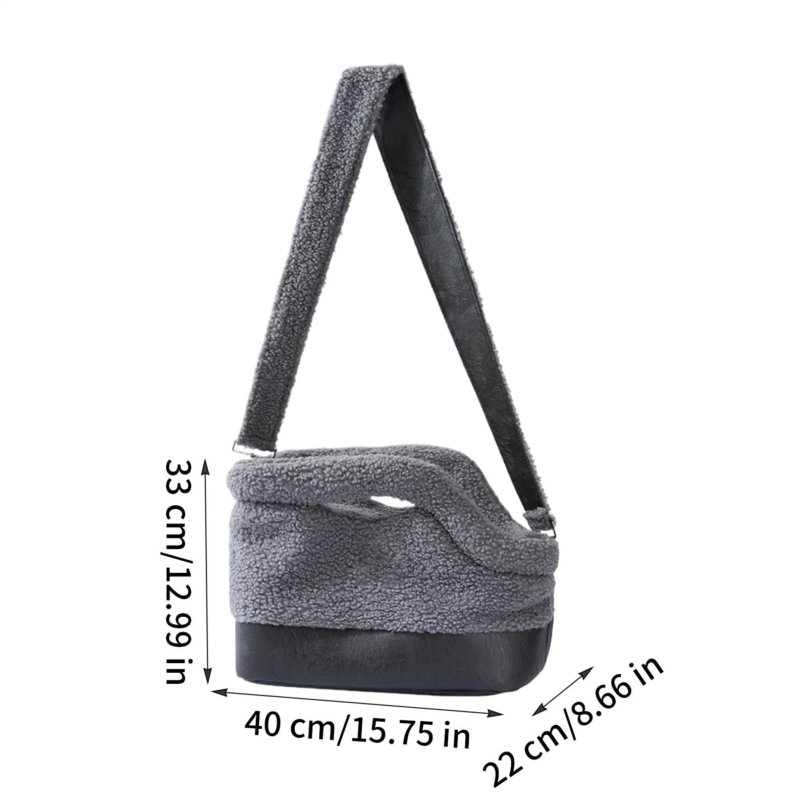 Bolso Transportador para Gatos Bolsillo Impermeable y Suave | Con De Arnés De Seguridad Y para Razas Pequeñas y Medianas en Invierno, Exteriores, Viajes y Compras