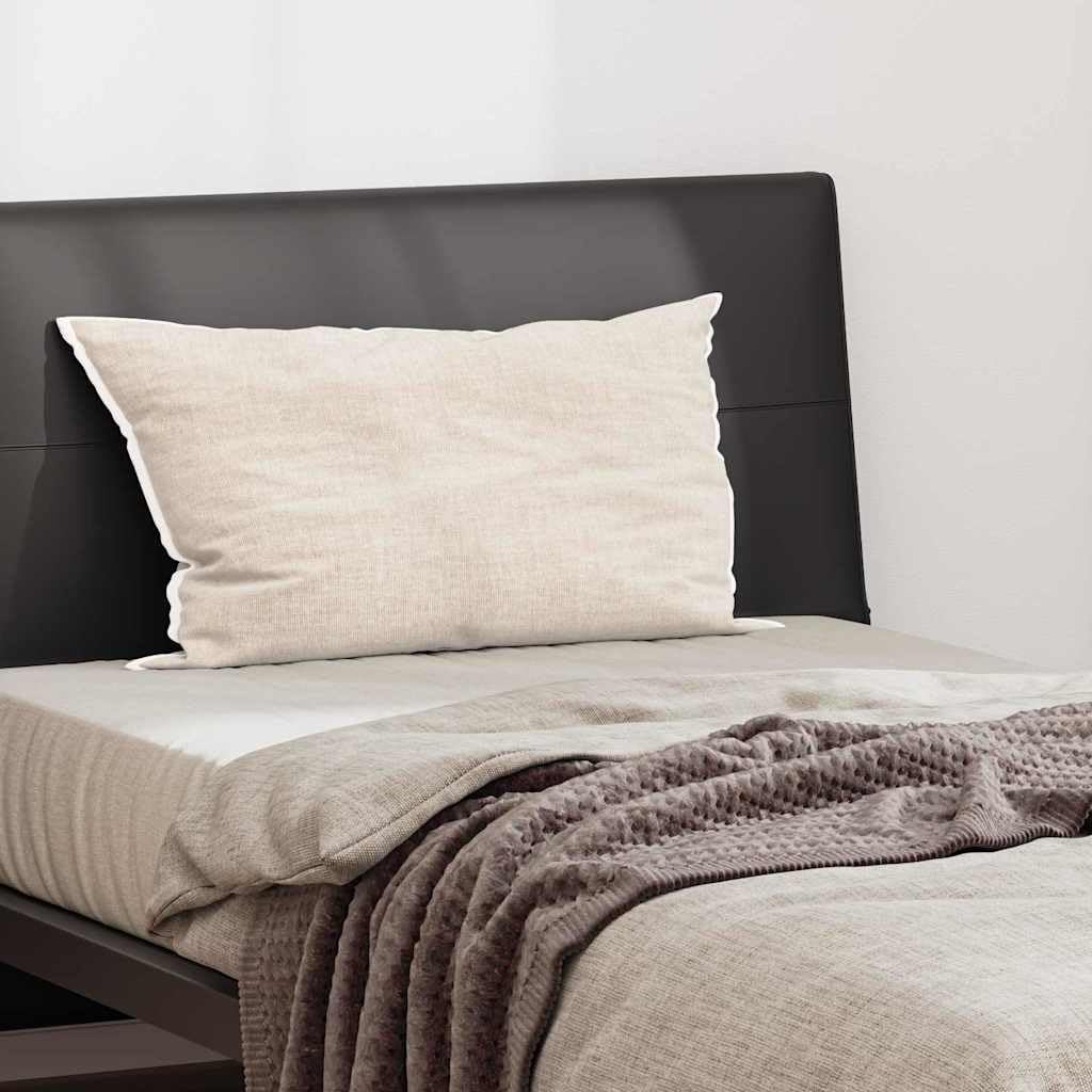 Almohada blanca 80 x 42 x 20 cm algodón poliéster, extrasuave con relleno transpirable, soporte cervical ergonómico para espalda, de lado y boca abajo, lavable