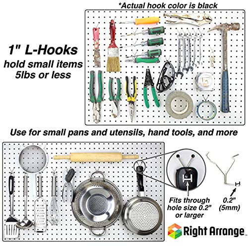 image for Right Arrange Steel Pegboard Hooks 50-Pack 1