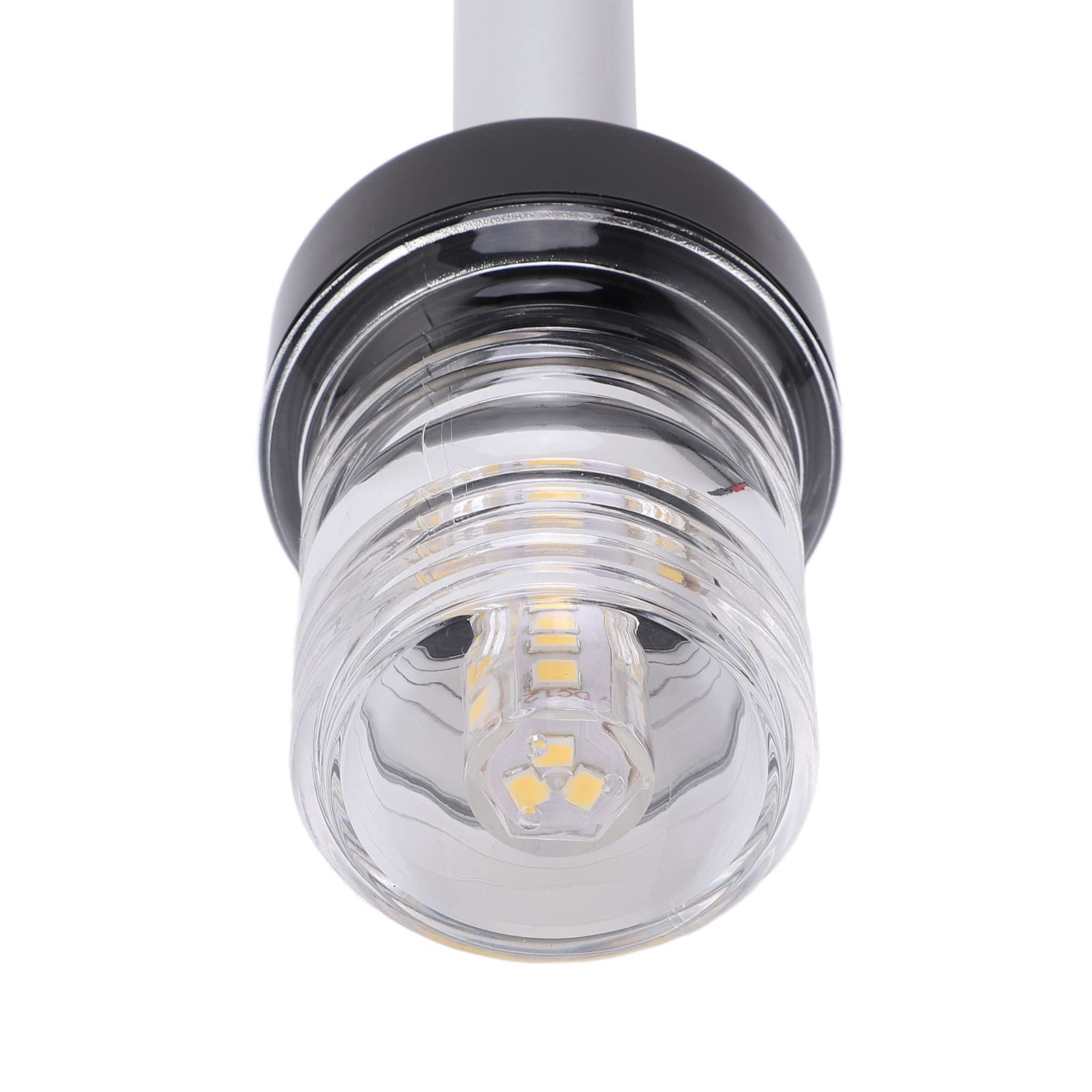 Fockety Luce di Navigazione Dell'ancora a LED a Tutto Tondo,12 Pollici IP66 Impermeabile LED Luce di Poppa per Barche Luce di Ancoraggio a 360° Luce di Navigazione per Barche a Irraggiamento a 360°