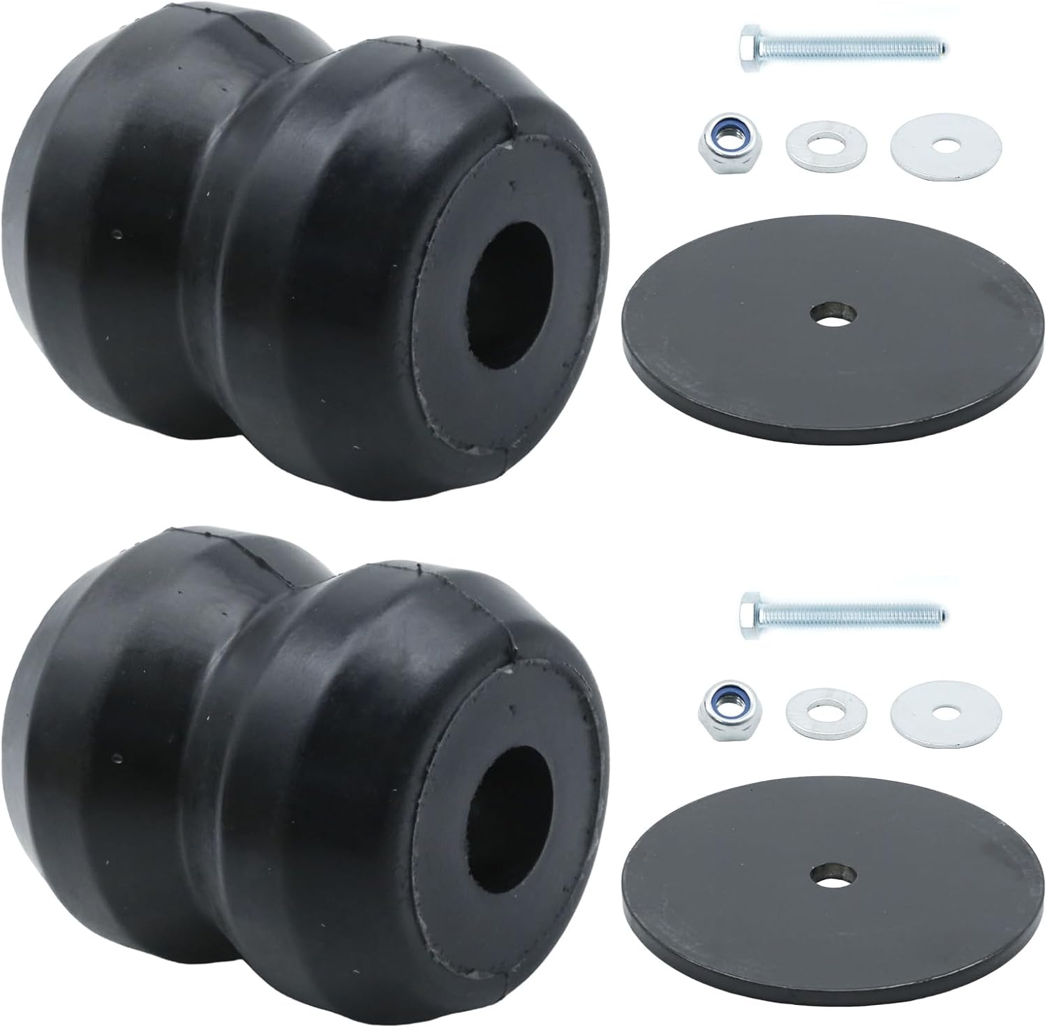 Rear Bump Stop Kit Replacement for Chevy Silverado 1500 1999-2021, Replacement for GMC Sierra 1500 Truck 2WD 4WD, Suspension Helper Spring Off-Road Jounce Bumper