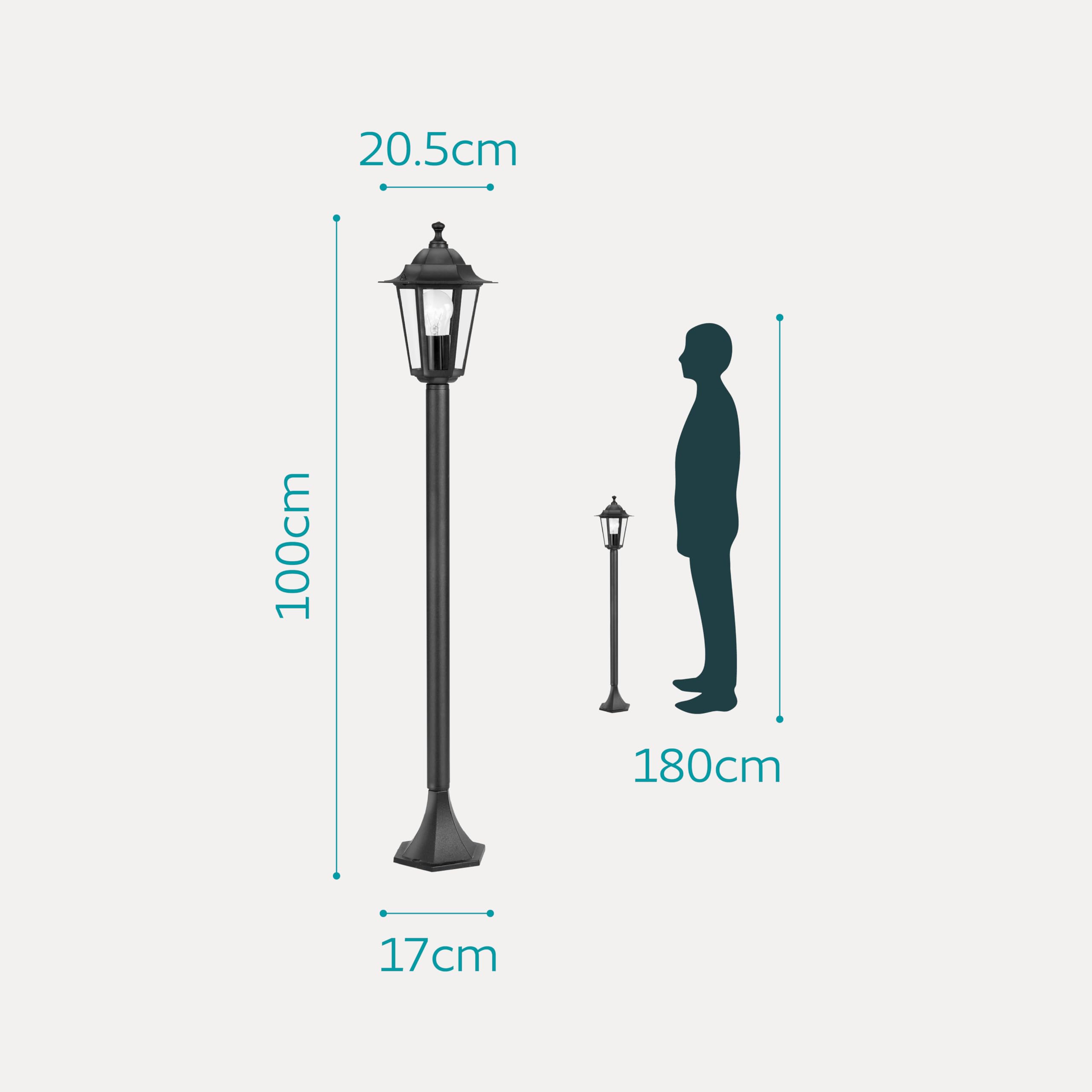 Eglo ALORIA Buiten staande lamp Zwart 93409