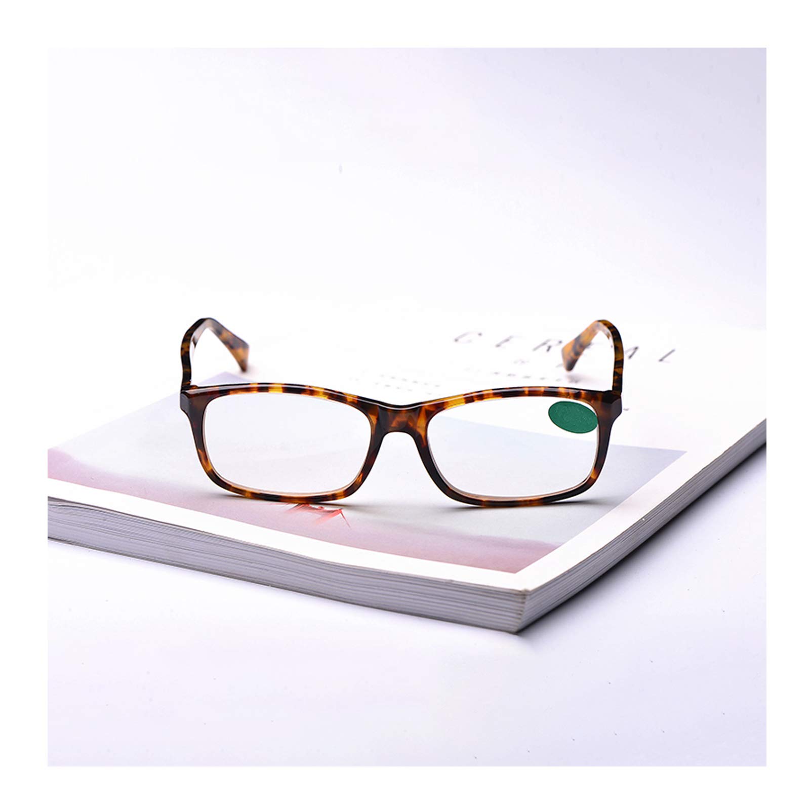 Retro Kleines Quadrat Rahmendesign Stilvolles Design Für Herren Und Damen HD Anti-Blaulicht-Augenschutz,Anti-Blaue Lesebrille Vintage Kristall Lesebrille,+2