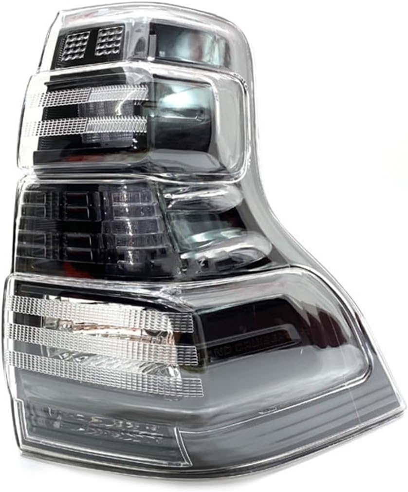 Car Rear Tail Light Assembly For Toyota For Land For Cruiser Prado LC150 FJ150 2014 2015 2016 2017 Brake Warning Taillamp Car Taillight Assembly(Black right)