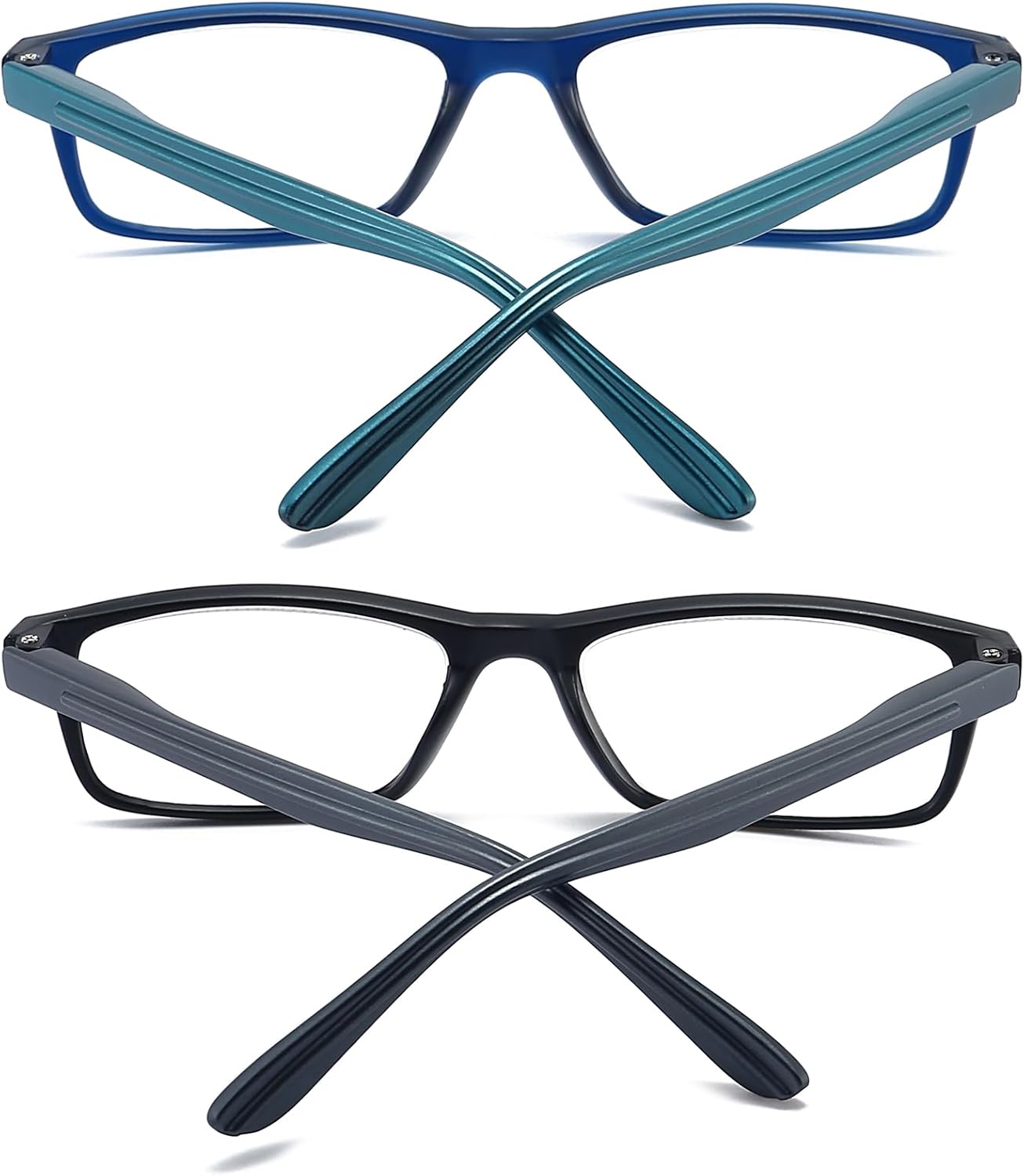 Reading Glasses for Men/Women with Spring hinges, Rectangulart Computer Readers - Image 8