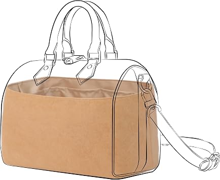 DGAZ Purse Organizer Insert for Speedy Bag20,Chai