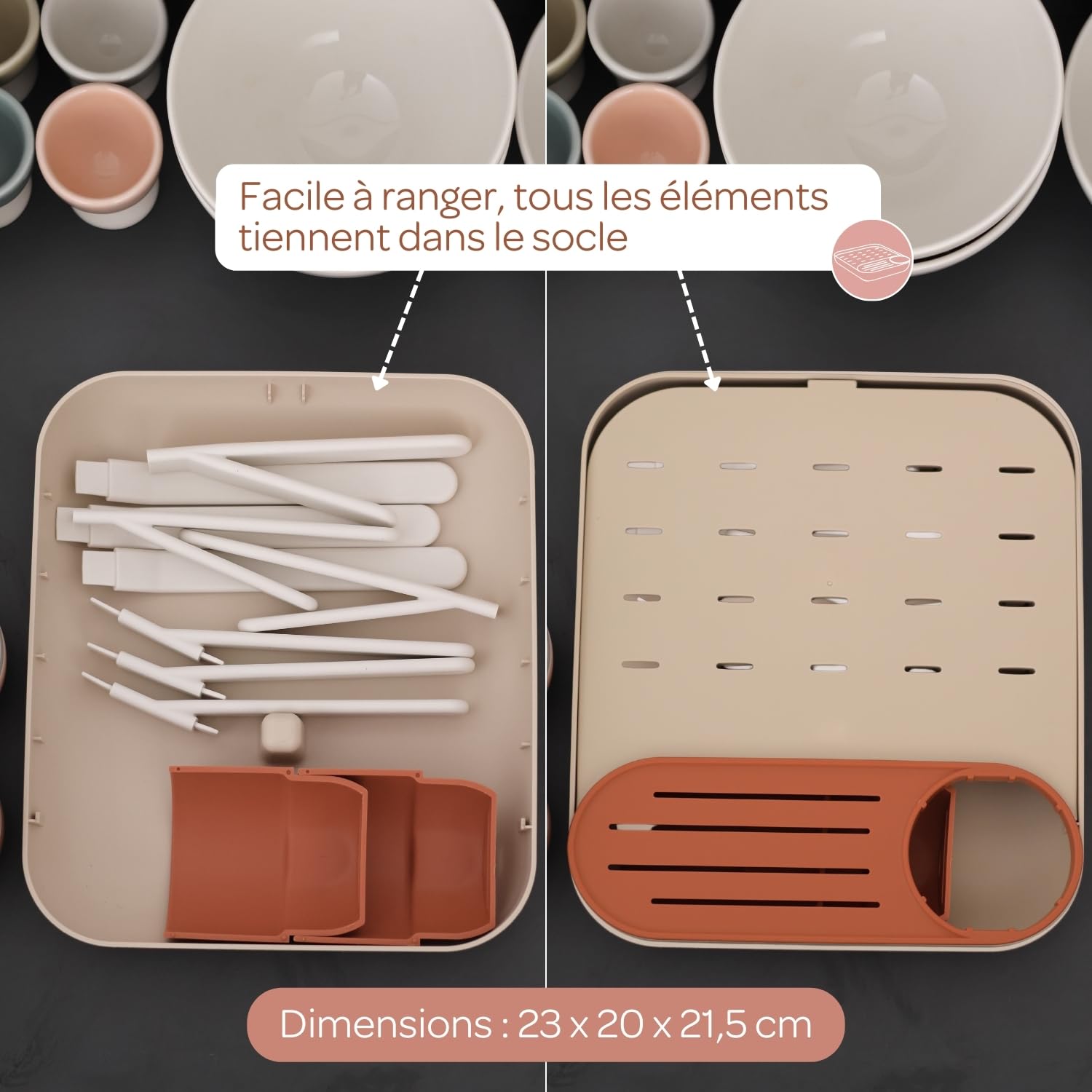 Béaba forêt Flessen Afdruiprek - Flessenrek Baby - Compact Flessen