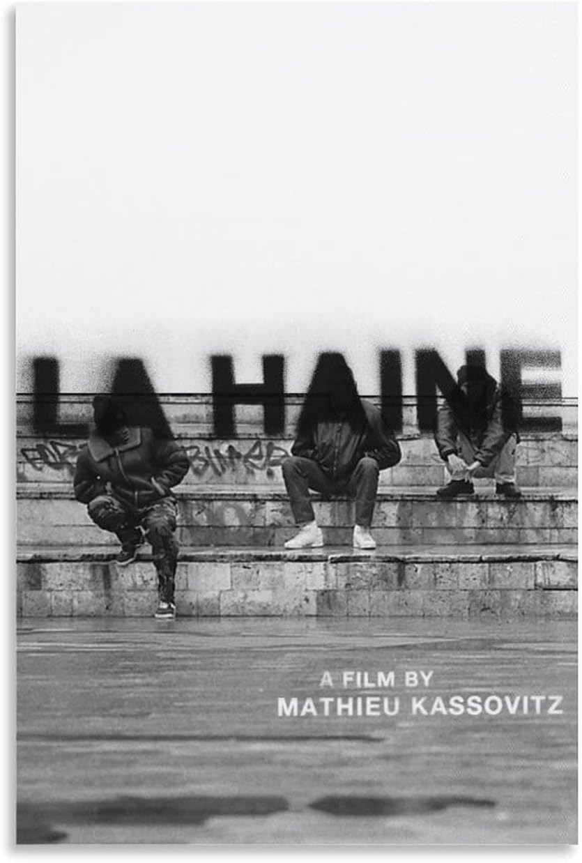 Wall Decoration Painting Classic Movie La Haine Movie Poster Cool Artwork Wall Art Home Decoration Poster Gift Idea Poster Decorative Painting Canvas Wall Art Living Room Posters Bedroom Painting 12x1