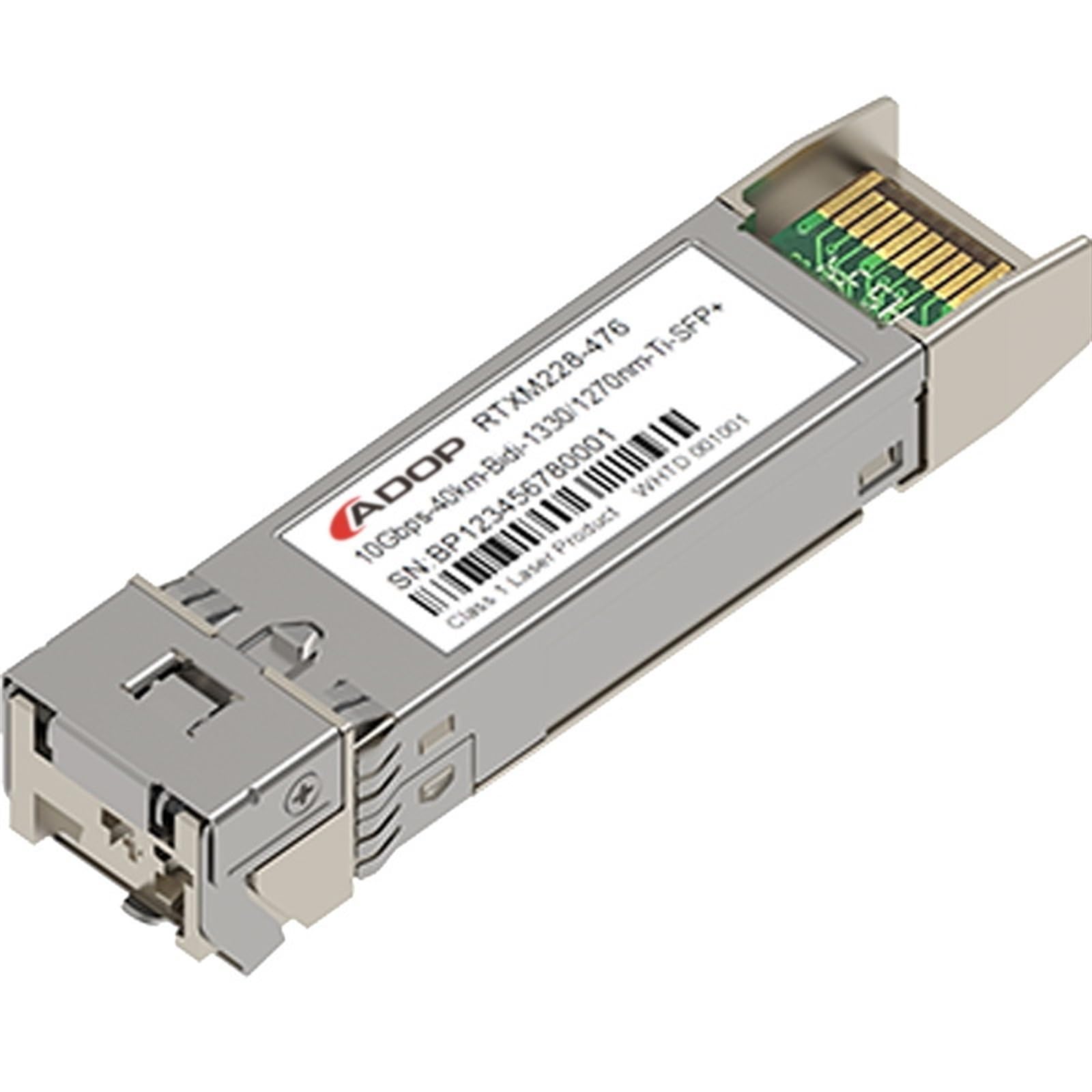 Module SFP+ BiDi 10G 40km transceveir optique monomode LC compatible SFP-10G-BX40U DOM