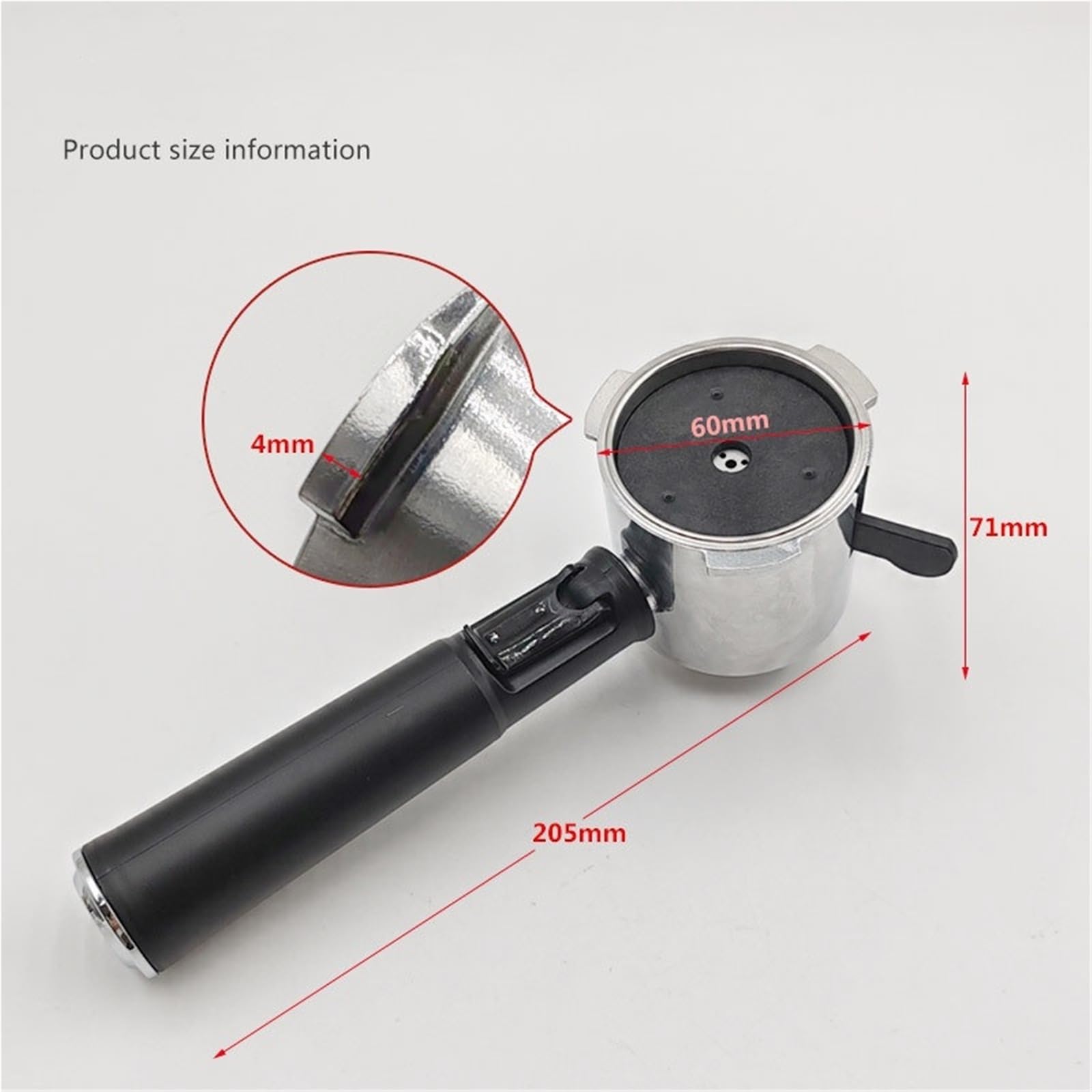 Accesorios For Portafiltros De Café, Compatible Con Nespresso, Máquina De Café En Cápsulas, Mango For Cápsulas De Café De 51 Mm, Repuesto Ergonómico De Piezas De Cápsula