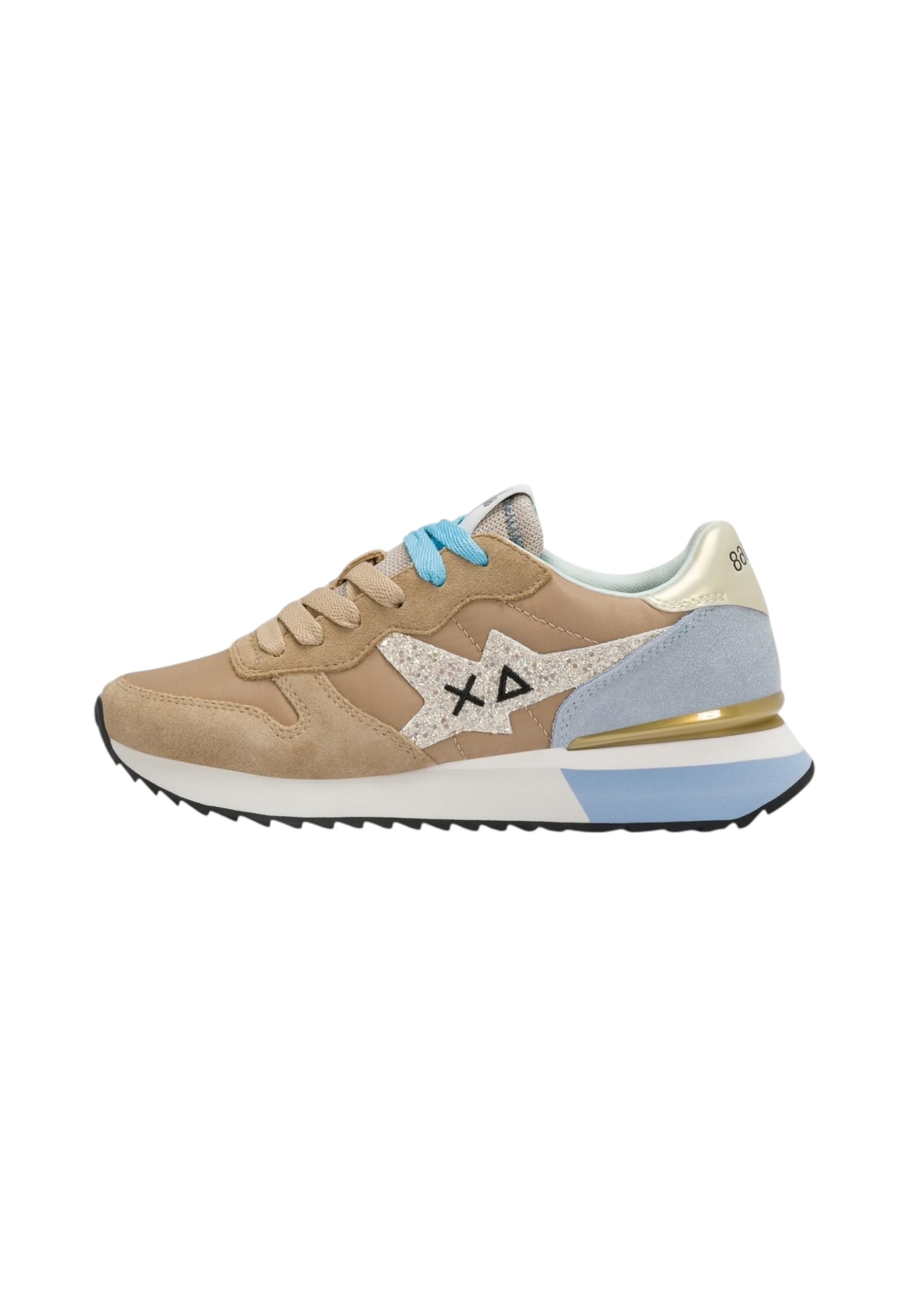 SUN68 Donna Sneakers Basse Z36214 Pelle Beige 41