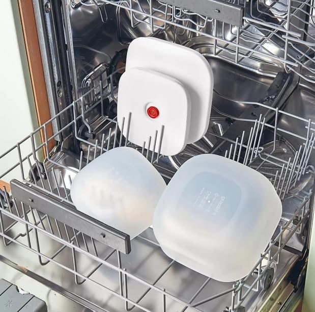 Guzzini SAVE-IT Kit Sottovuoto, 8 Pezzi, Set Contenitori Ermetici con Pompa Manuale, BPA Free, Lavabili in Lavastoviglie