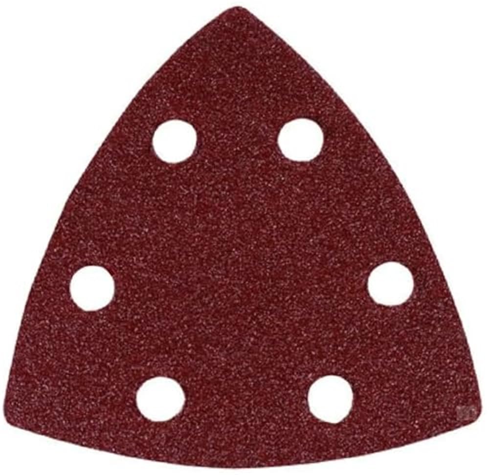 100 pezzi di carta vetrata triangolare da 90 mm, 6 fori, levigatrice a delta, grana 40-400, mista A/B.(Mixed A)