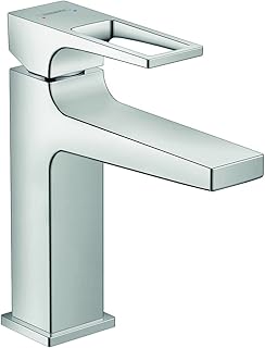 hansgrohe Metropol Modern Low Flow Water Saving 1-Handle 1 7-inch Tall Bathroom Sink Faucet in Chrome, 74506001