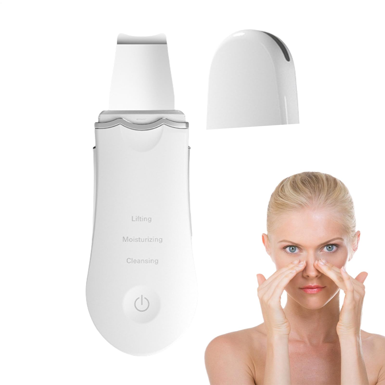 Skin Scraper Per Viso, Spatola Viso Ricaricabile, Strumento Sollevamento Mento Guance, Detergente Fronte Per Regalo Donne
