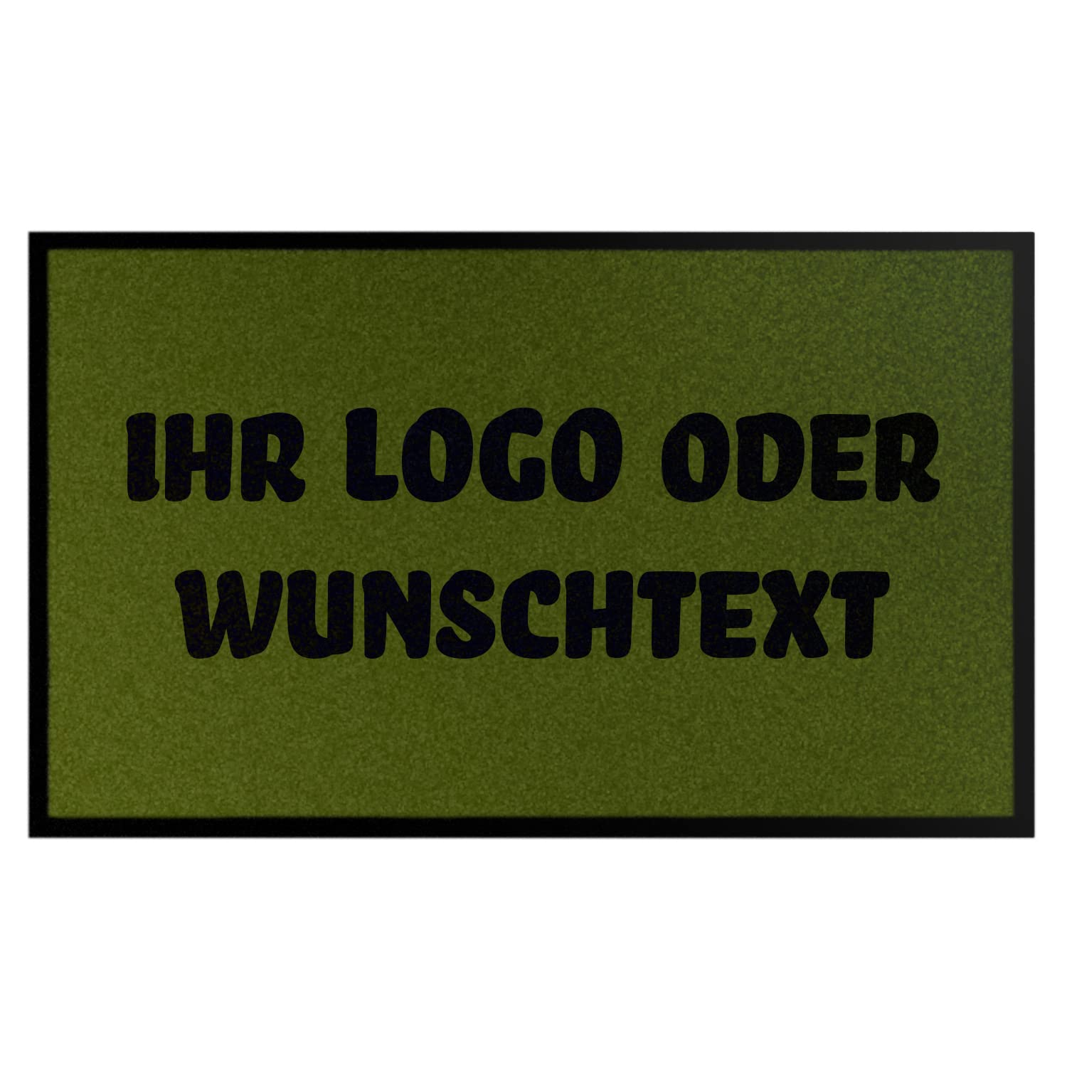 WohnDirect Wycieraczka do samodzielnego ozdobienia I prezent z Twoim imieniem / zdjęciem / logo I duży wybór, (115 x 250 cm zielona)