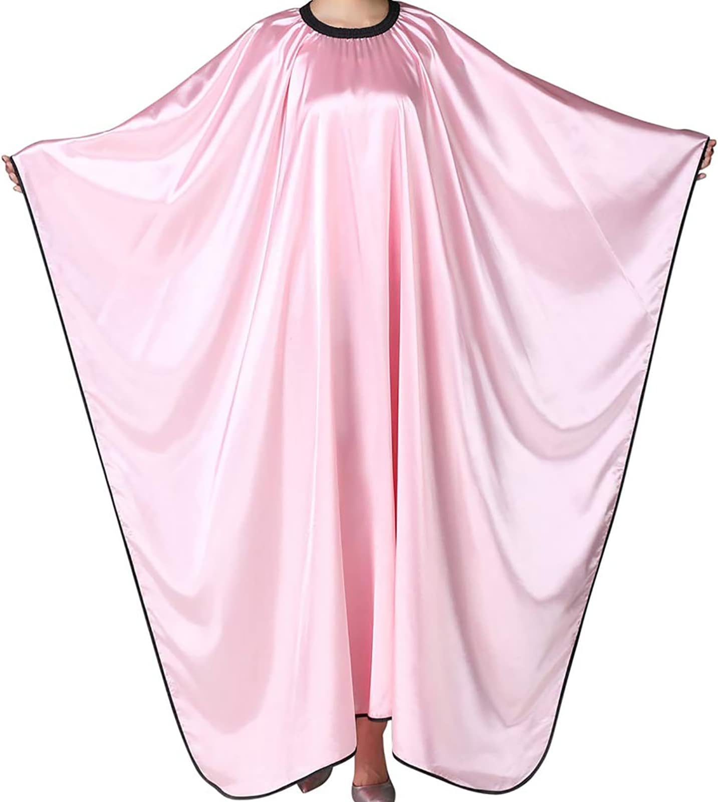 Barber Cape, Professional Hair Salon Cape with Adjustable Metal Clip, Shampoo Hair Cutting Cape for Barbers and Stylists - 55 x 63 inches (Pink)
