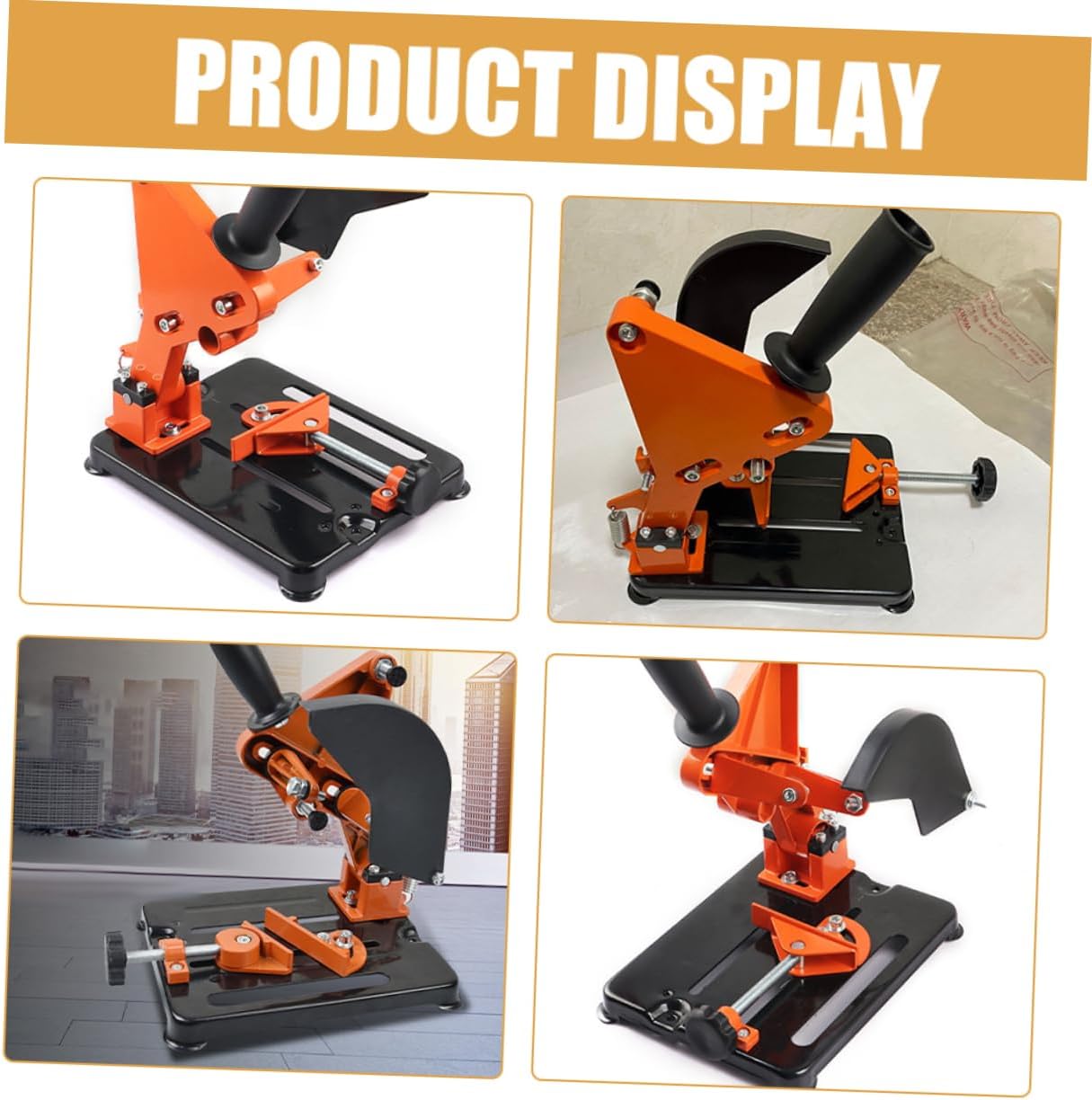 1Set Angle Grinder Stand Bracket Holder for Various Angle Grinders Sturdy Design with Flexible Clamping Adjustment for Home Repair and Construction