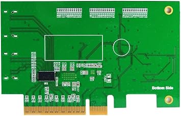 Micro SATA Cables GEN 5 PCIe x8 to MCIO 38P Dual Port AIC